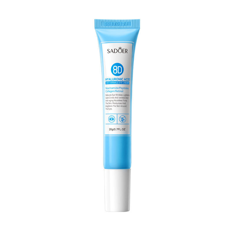 Крем для шкіри навколо очей Sadoer 8D Hyaluronic Acid Anti-Wrinkle Eye Cream з гіалуроновою кислотою, 20 г