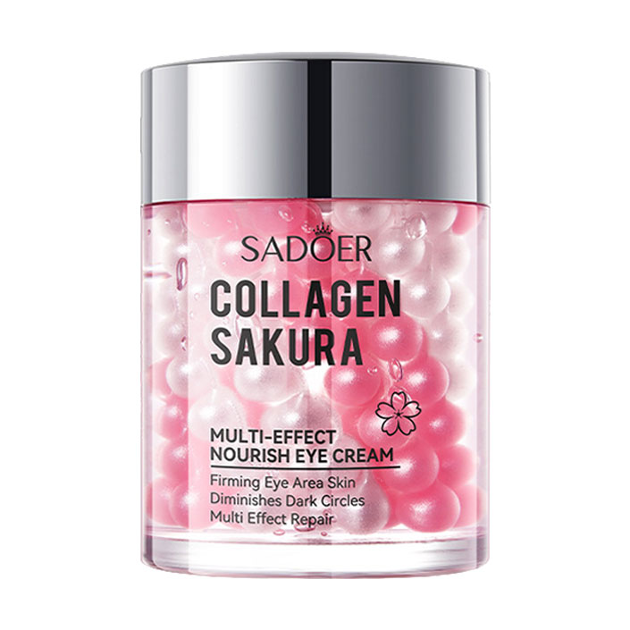Крем для шкіри навколо очей Sadoer Collagen Sakura Multi-Effect Nourish Eye Cream з екстрактом сакури, 60 г