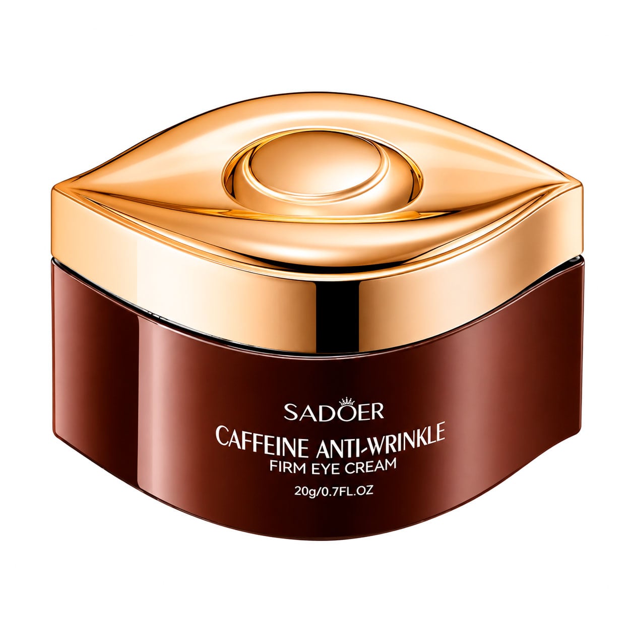 Зміцнювальний крем для шкіри навколо очей Sadoer Caffeine Anti-Wrinkle Firm Eye Cream проти зморщок, з кофеїном, 20 г