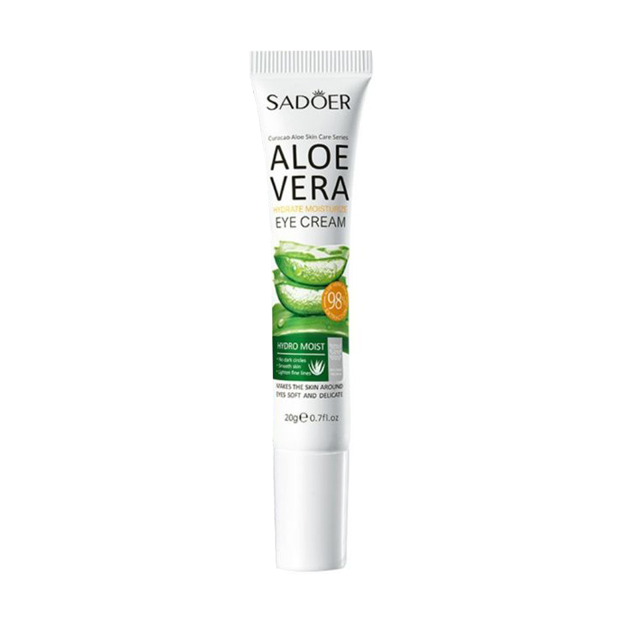 Зволожувальний крем для шкіри навколо очей Sadoer Aloe Vera Hydrate Moisturize Eye Cream з алое вера, 20 г